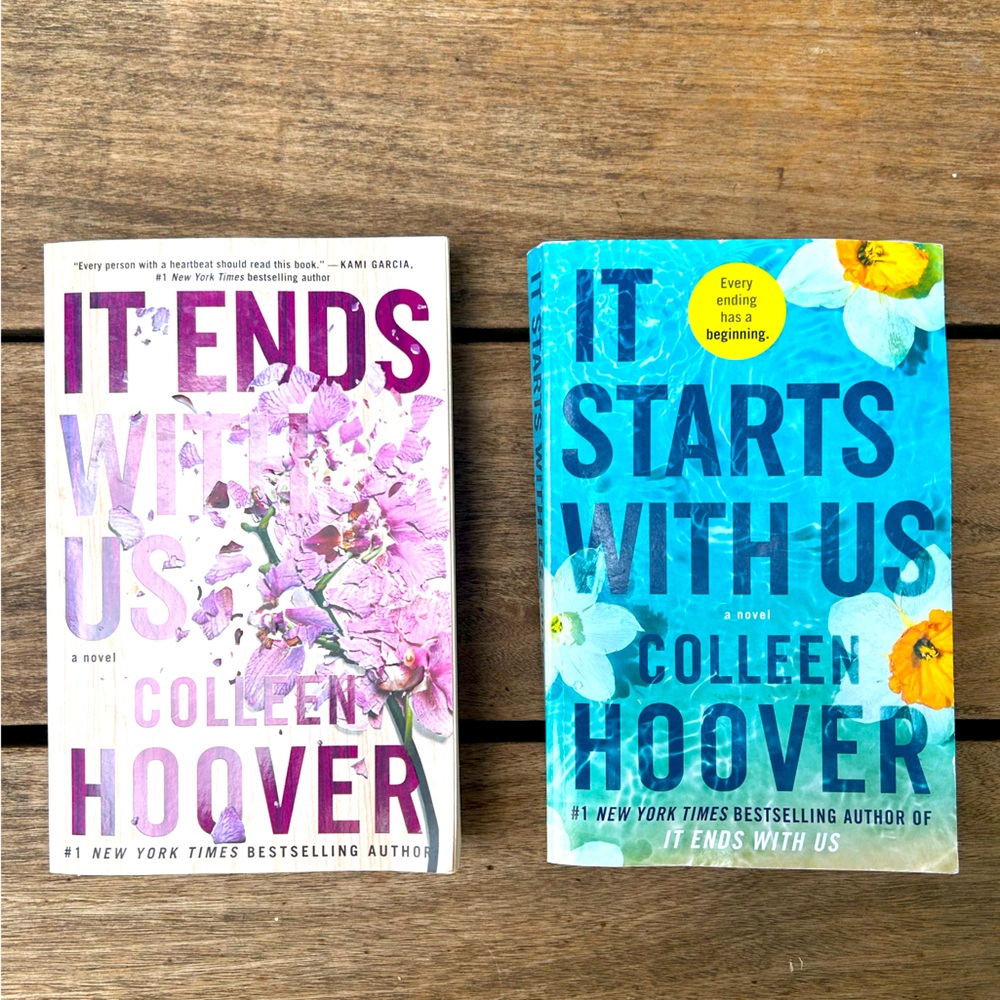 Colleen Hoover It Ends With Us It Starts With Us Fiction Romance Novel Bundle